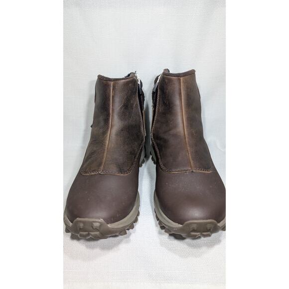 MERRELL Women's Thermal Kiruna Mid Zip Waterproof Snow Boot Sz 8.5 UK 39 Clay - Picture 6 of 9